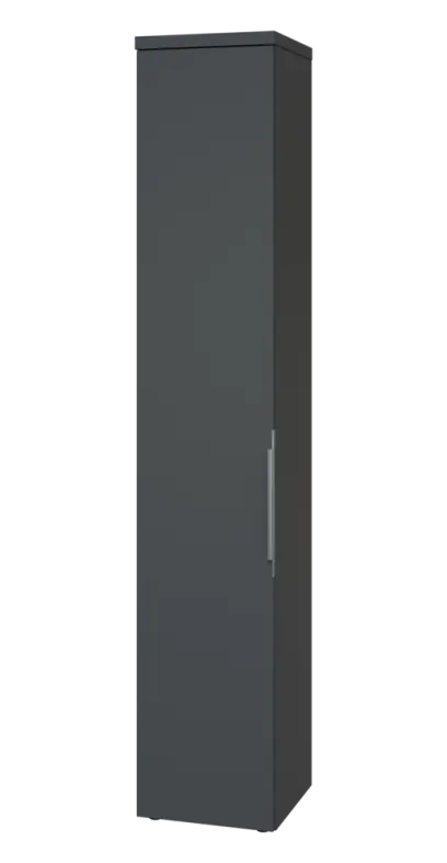 SIN 6 - 4D kancelářská skříň, 1-dveřová, levá, 2170x400x400, antracit